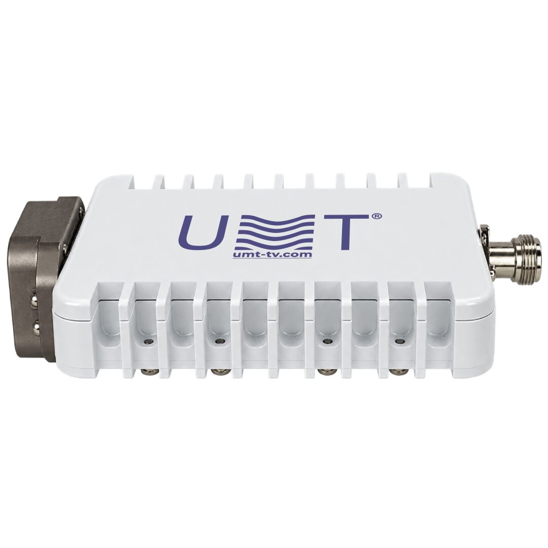 BUC-Ku01-10.6 with 950–1950 MHz IF input and Ku-band RF output