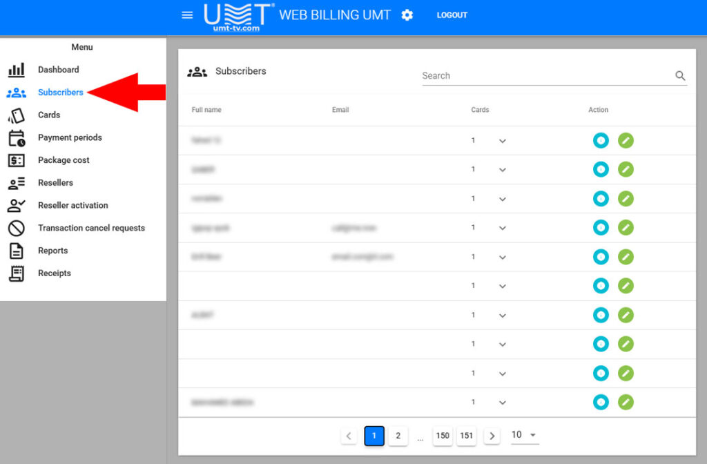 The User Profile section is a critical part of subscriber management in the UMT Web Billing System. It provides administrators with a reliable way to store, view, and edit customer information, maintaining full consistency between the billing database, DVCrypt CAS, and customer support modules. Accurate subscriber data ensures smooth billing operations, effective support, and seamless service continuity.