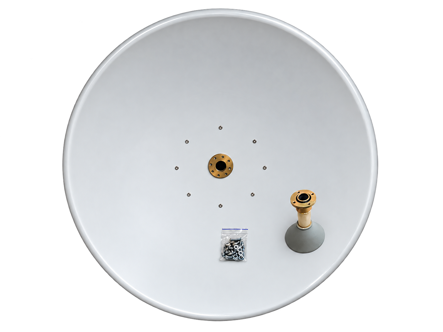 Kit de livraison UMT DRA-K06 : réflecteur 0.6 m, source et visserie